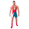Barcode Berlin Body Singlet Luckenwalde Rouge-Bleu pétrole